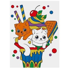 Color Puppy Картина по контурам "Сладкие котята" (70036)
