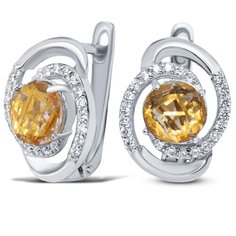 Silver WINGS Серьги из серебра кварц, 22eeafa00887s-19