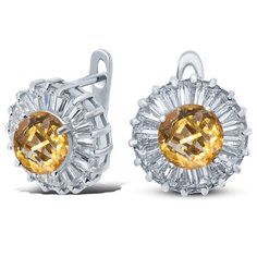 Silver WINGS Серьги из серебра кварц, 22eeafa00899s-19