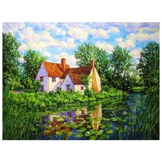 Картина по номерам GX 25135 Домик у пруда 40*50 Paintboy