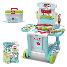 Игровой набор доктора детский в чемодане на колесиках 3 в 1 Shantou Gepai