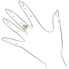 Silver WINGS Кольцо 21knys1407gp-155, размер 17.5