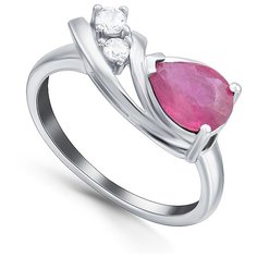 Silver WINGS Кольцо 21knys1635-155 с рубином, размер 18