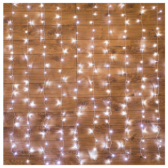 Гирлянда NEON-NIGHT Дождь, 150 х 150 см, 144 лампы, белый/прозрачный провод