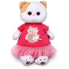Мягкая игрушка Budi Basa в подарочной коробке - Кошечка Ли-Ли в платье с совой , 27 см Basik&Co