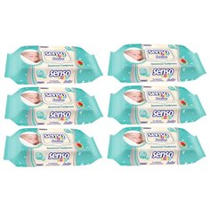 Влажные салфетки Senso Baby Ecoline, 100 шт., 6 уп.