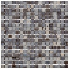 N53 Мозаика одноцветная чип 15 стекло Alma Mono Color коричневый квадрат глянцевый