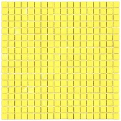 NC0708 Мозаика одноцветная чип 15 стекло Alma Mono Color желтый квадрат глянцевый