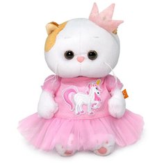 Мягкая игрушка Budi Basa в подарочной коробке - Кошечка Ли-Ли Baby в платье с единорогом 20 см Basik&Co