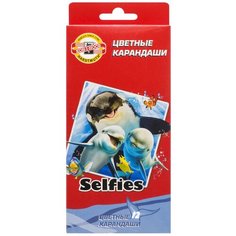 KOH-I-NOOR Карандаши цветные Selfies, 12 цветов (3552/12 SS KS)