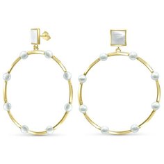 Silver WINGS Серьги из серебра с жемчугом и перламутром 02ea2055gp-204