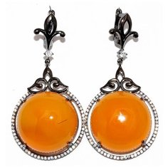 Silver WINGS Серьги из серебра агат, 22se000731c-1u-96-131