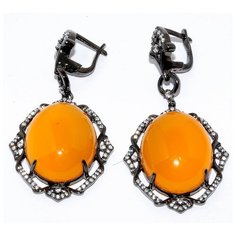 Silver WINGS Серьги из серебра агат, 22se000732c-1u-96-131