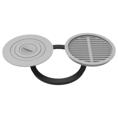 Комплект для печи "Берель 480К" (фланец, плита-конфорка, решетка-гриль) Grillver