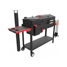 Комплект: Мангал "искандер Комфорт Эйр" под казан 8л, с крышкой гриль Grillver