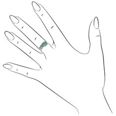 Silver WINGS Кольцо 21knys1531-155 с изумрудом, размер 17.5