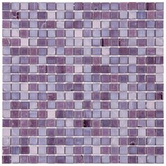 N39 Мозаика одноцветная чип 15 стекло Alma Mono Color фиолетовый квадрат глянцевый