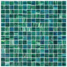 STN55 Мозаика одноцветная чип 20 стекло Alma Mono Color аквамарин квадрат глянцевый