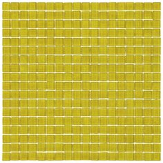 NW39 Мозаика одноцветная чип 15 стекло Alma Mono Color желтый квадрат глянцевый
