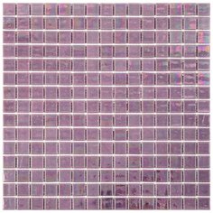IA602 Мозаика одноцветная чип 20 стекло Alma Mono Color розовый квадрат глянцевый перламутр