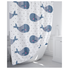 Штора для ванны Fixsen Drop 180x200 см полиэстер цвет белый