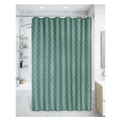 Штора для ванны Swensa Folly 180x200 см полиэстер цвет зелёный