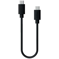 Кабель USB2.0 USB-C(m)-C(m) 1,2m Deppa 72302 чёрный 3A