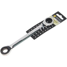 Ключ накидной ER-71415H трещоточный 14х15мм (на держателе) эврика 1/20