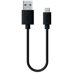 Кабель USB2.0-Type C 1.2m черный Deppa (72301)