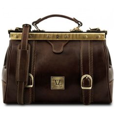 Кожаный саквояж Tuscany Leather Monalisa TL10034 Темно- коричневый