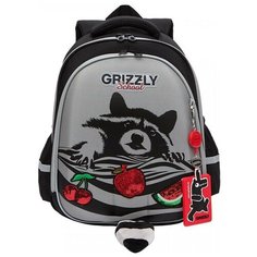 Школьный рюкзак Grizzly RAz-186-7 серый