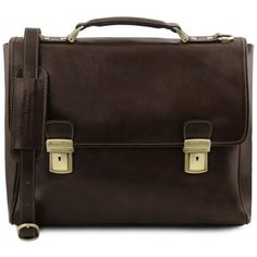 Портфель для ноутбука Tuscany Leather Trieste TL141662 Темно- коричневый