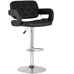 Стул STOOL GROUP Бентли, металл/искусственная кожа, цвет: черный