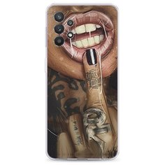 Силиконовый чехол "Девушка с татуировками" на Samsung Galaxy A32 / Самсунг Галакси А32 Case Place