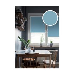 Рулонные шторы Blackout LUX, лазурный, 48х170 см Эскар