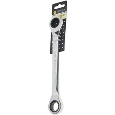 Ключ накидной ER-71819H трещоточный 18х19мм (на держателе) эврика 1/10