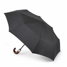 Зонт Автомат 3 сложения Складной Fulton Chelsea цвет Серый/черный размер G818-2162