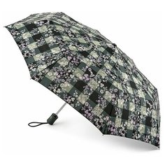 Зонт Автомат 3 сложения Складной Fulton OpenClose-4 цвет Серый темный размер L346-3539