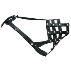 Намордник для собак Зооник кожаный №2 черный