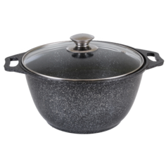 Кастрюля темный мрамор 3,0л Kukmara кмт32а