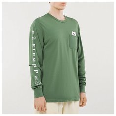 Лонгслив RIPNDIP Lord Nermal Pocket размер S, olive