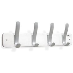 Настенная вешалка Sheffilton SHT-WH20 WT/SL Shef беленый, серебро