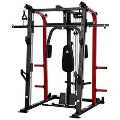 Силовой тренажер со скамьей и опциями DFC 8500 (D3023B+D3022SM)