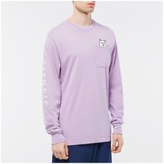 Лонгслив RIPNDIP Lord Nermal Pocket размер L, mauve