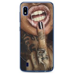 Силиконовый чехол "Девушка с татуировками" на Samsung Galaxy A10 / Самсунг Галакси А10 Case Place