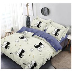 Комплект постельного белья Sleeping Place Поплин 100% хлопок 345П-145-50 1,5 сп. Пд. 215х145, Пр. 215х150, Нав. 50х70 (2 шт)