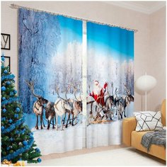 Фотошторы Сказочный лес Цвет: Голубой Сирень