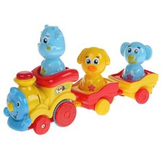 Интерактивная развивающая игрушка Умка Паровозик 1503B019-R, Желтый