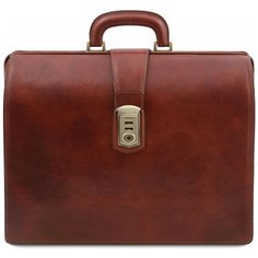 Кожаный портфель- саквояж Tuscany Leather Canova TL141826 Коричневый