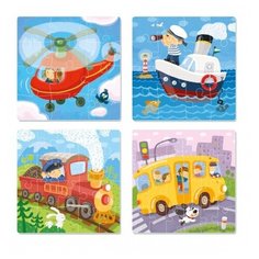 Пазл DODO 300132 Транспорт 4в1
